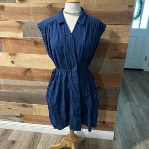 Blue Sleeveless Dress From Anthropologie